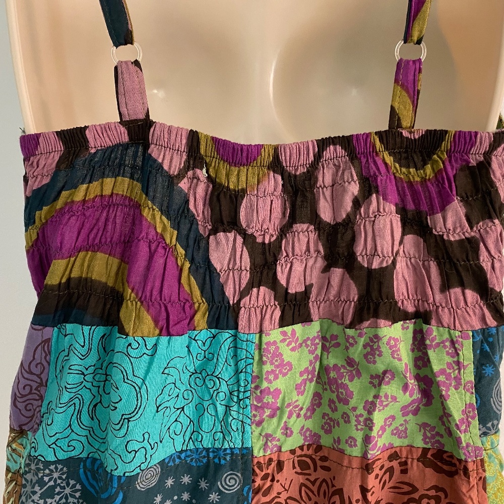 NWT TLB The Little Bazaar Boho Patchwork Sundress - Picture 4 of 7